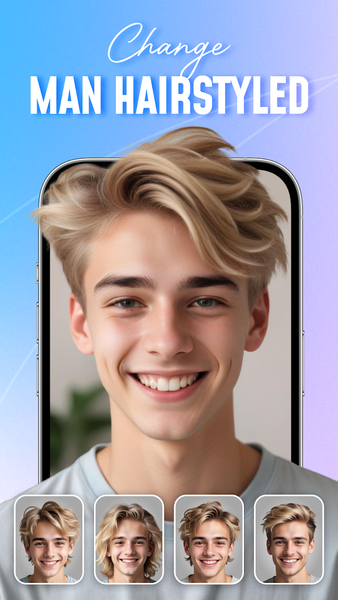 Hair color & style changer - عکس برنامه موبایلی اندروید