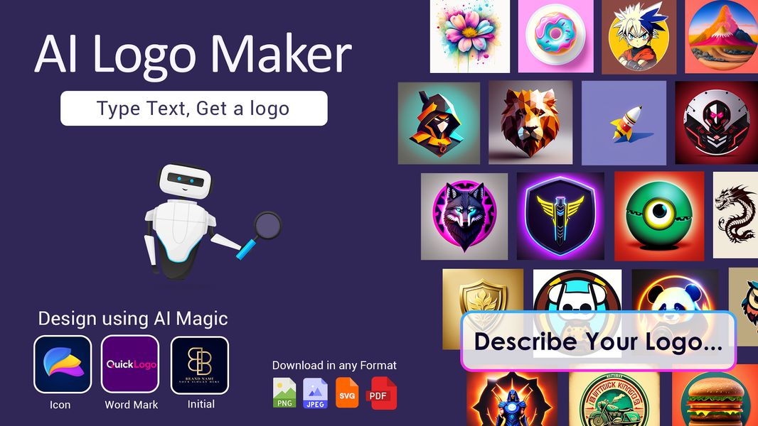 Logo maker AI Logo generator - عکس برنامه موبایلی اندروید