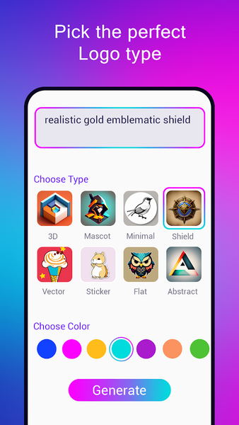 Logo maker AI Logo generator - عکس برنامه موبایلی اندروید