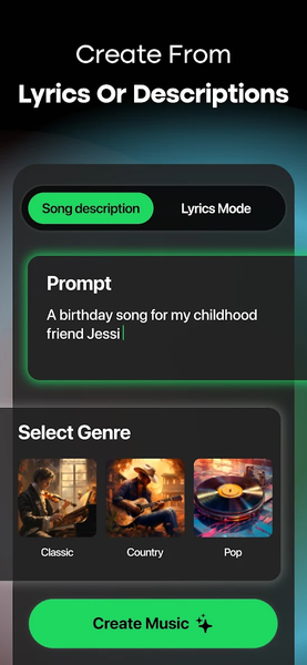 MyTunes : AI Music Generator - Image screenshot of android app