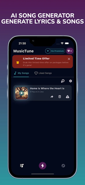 MusicTune AI - Song Generator - عکس برنامه موبایلی اندروید