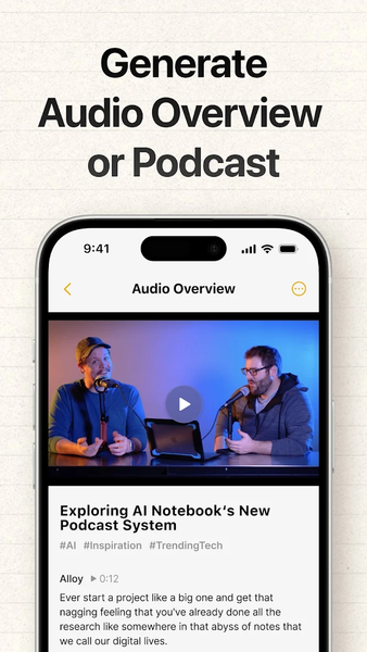 HyNote: AI Notebook LLM Notes - عکس برنامه موبایلی اندروید