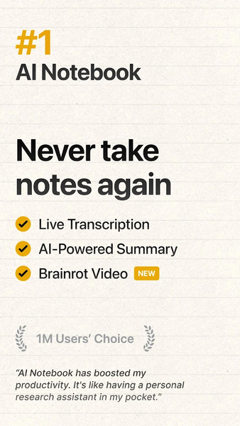 AI Notebook: LLM Notes,Summary - Image screenshot of android app