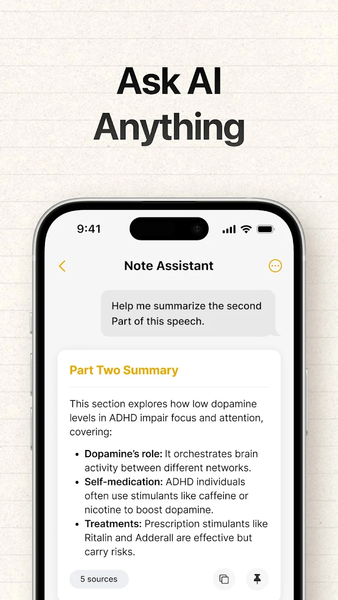 HyNote: AI Notebook LLM Notes - عکس برنامه موبایلی اندروید