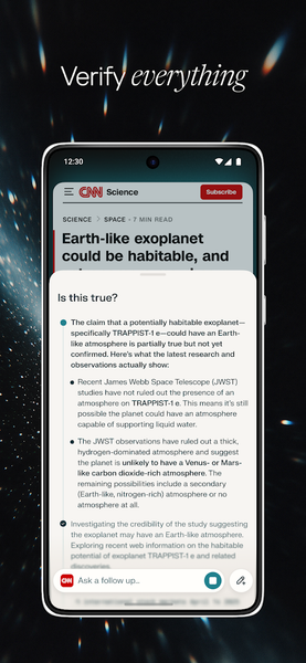 Comet: AI Browser & Assistant - Image screenshot of android app