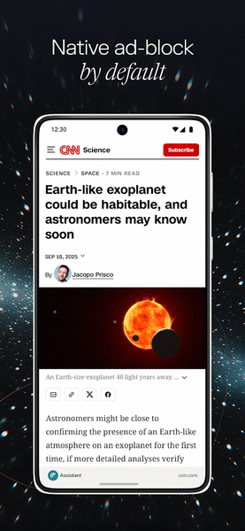 Comet: AI Browser & Assistant - Image screenshot of android app