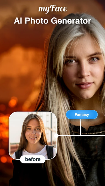 AI Photo Generator: myFace App - عکس برنامه موبایلی اندروید