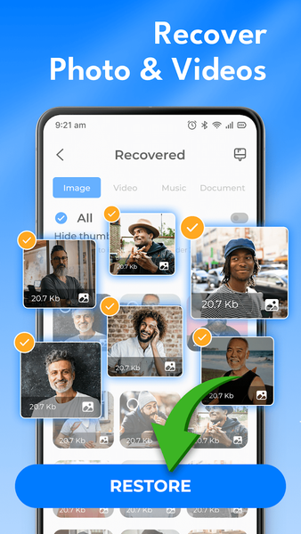 Recover Message - All Files - Image screenshot of android app