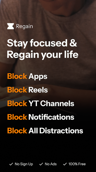 Regain: Study Timer for Focus - عکس برنامه موبایلی اندروید