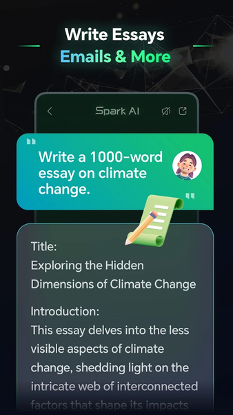 AI Chatbot & AI Writer - Spark - عکس برنامه موبایلی اندروید