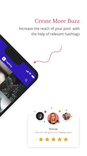 Captions for Instagram Photos & Hashtags - TagWag - Image screenshot of android app