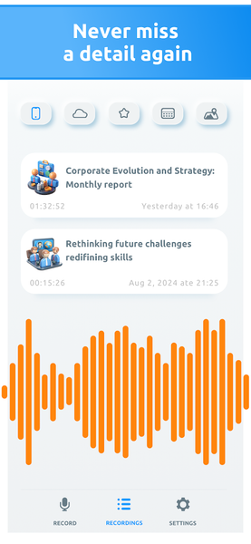 AI Transcribe Speech to Text - عکس برنامه موبایلی اندروید