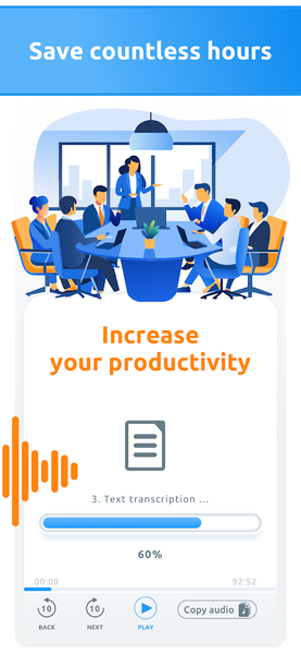 AI Transcribe Speech to Text - عکس برنامه موبایلی اندروید