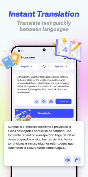 AI Translator: Voice & Camera - عکس برنامه موبایلی اندروید