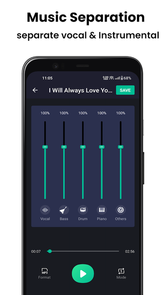 Vocal Remover & Karaoke Maker - عکس برنامه موبایلی اندروید