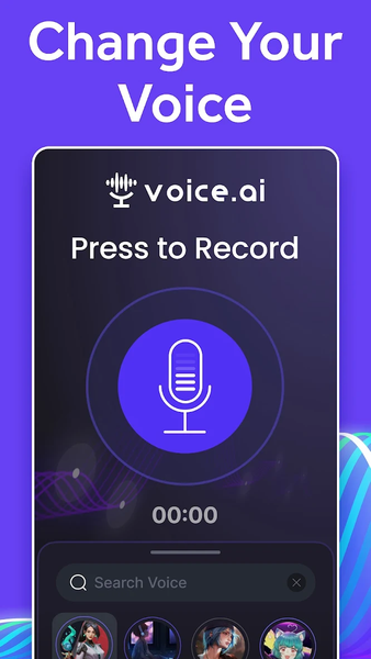 Voice.ai - Voice Changer - عکس برنامه موبایلی اندروید