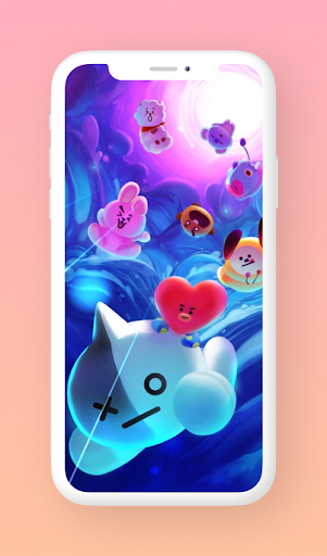 Cute BT21 Wallpaper Full HD 2021 - Image screenshot of android app