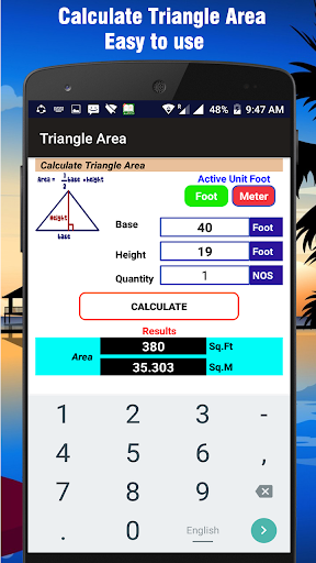 Area Calculator - عکس برنامه موبایلی اندروید