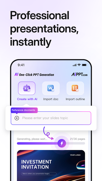 AiPPT- AI Presentation Maker - عکس برنامه موبایلی اندروید