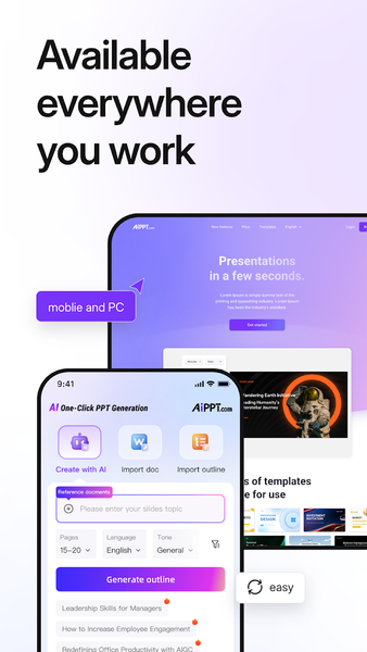 AiPPT- AI Presentation Maker - عکس برنامه موبایلی اندروید
