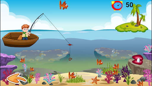 Shark and Fishing Challenge - Gameplay image of android game