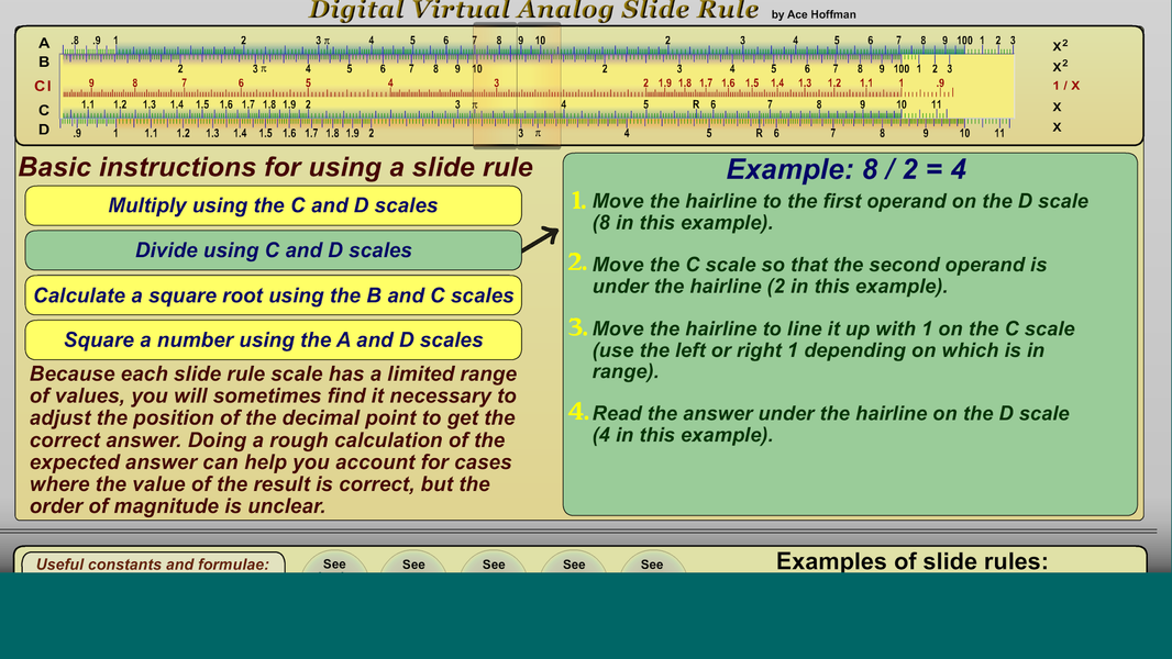 برنامه Digital Slide Rule - دانلود | بازار