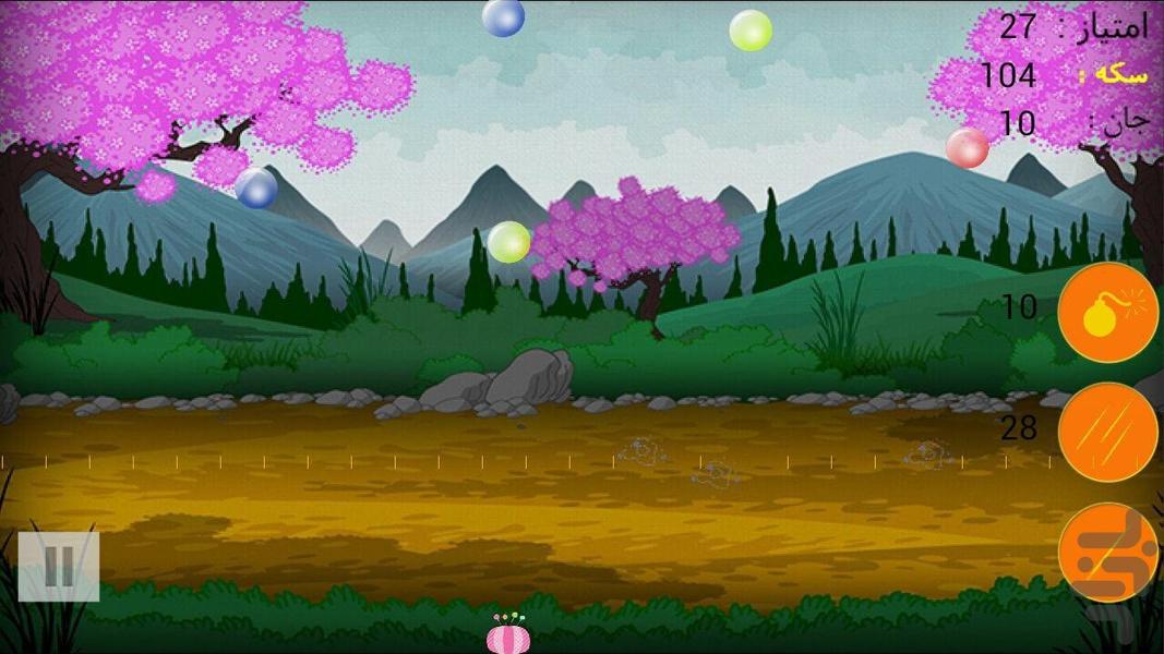 شلیک و حباب بازی پر هیجان - عکس بازی موبایلی اندروید