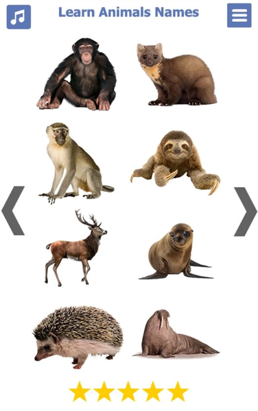 Learn Animals Names & Sounds - Image screenshot of android app