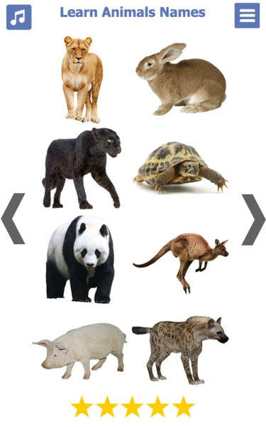 Learn Animals Names & Sounds - Image screenshot of android app