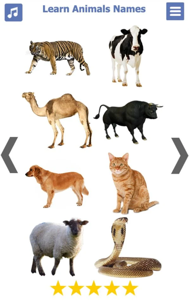 Learn Animals Names & Sounds - Image screenshot of android app