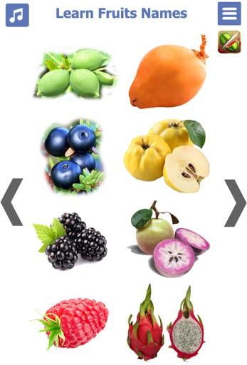 Learn Fruits name in English - Image screenshot of android app