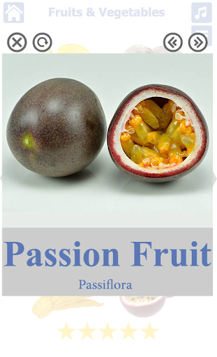 Fruits and Vegetables - Image screenshot of android app