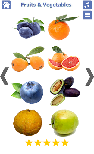 Fruits and Vegetables - Image screenshot of android app