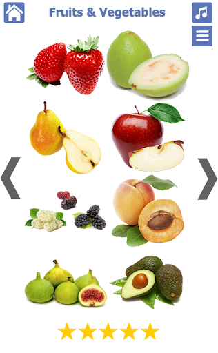 Fruits and Vegetables - Image screenshot of android app