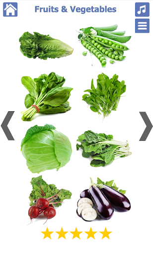 Fruits and Vegetables - Image screenshot of android app