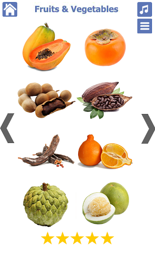 Fruits and Vegetables - Image screenshot of android app