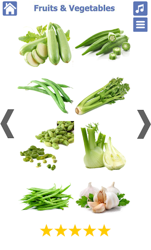Fruits and Vegetables - Image screenshot of android app