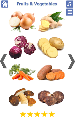 Fruits and Vegetables - Image screenshot of android app