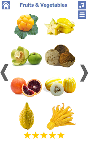 Fruits and Vegetables - Image screenshot of android app