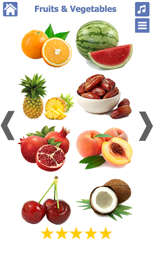 Fruits and Vegetables - Image screenshot of android app