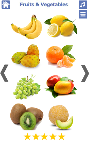 Fruits and Vegetables - Image screenshot of android app