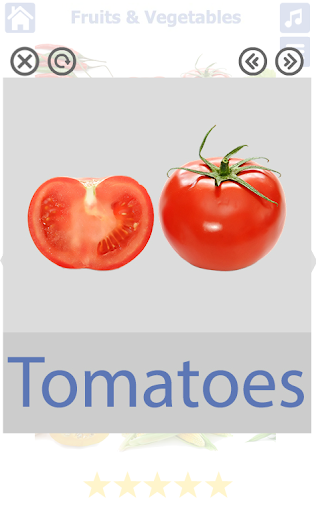 Fruits and Vegetables - Image screenshot of android app