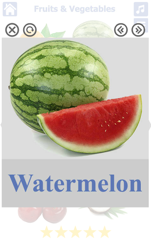 Fruits and Vegetables - Image screenshot of android app