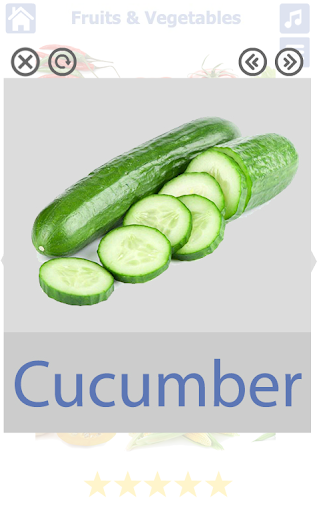 Fruits and Vegetables - Image screenshot of android app