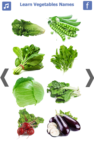 Learn Vegetables Name - عکس برنامه موبایلی اندروید