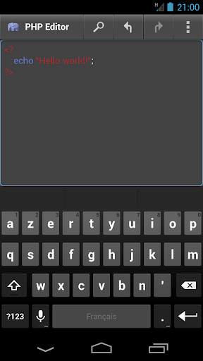 PHP Editor - عکس برنامه موبایلی اندروید