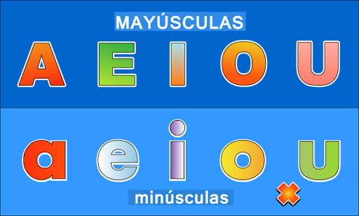 LEARN VOWELS IN SPANISH - Gameplay image of android game