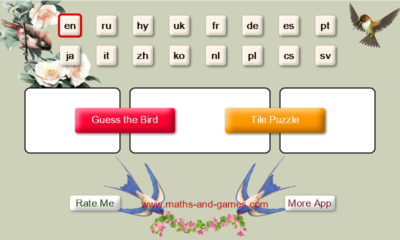 Guess the Bird: Tile Puzzle - عکس بازی موبایلی اندروید