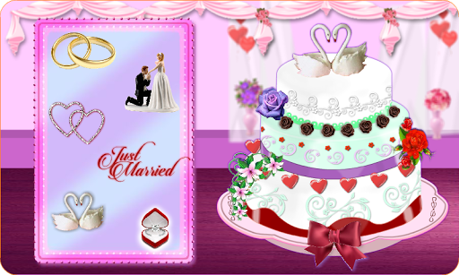 Rose Wedding Cake Maker Games - Gameplay image of android game