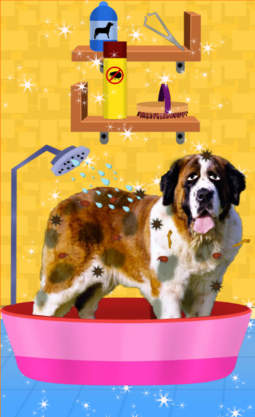 Saint Bernard Pet Care - Dog G - Gameplay image of android game